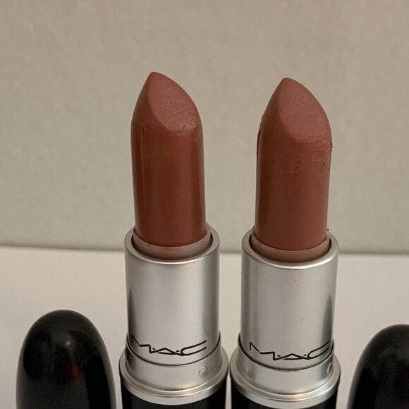 2X MAC Matte Lipstick MEHR USED Original Formula VTG nude Pink *SEE PHOTOS* Pink - Picture 2 of 9